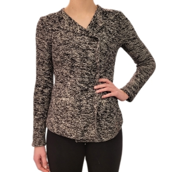 Lucky Brand Textured Knit Blazer Jacket Long Sleeve Casual size S - Picture 2 of 7